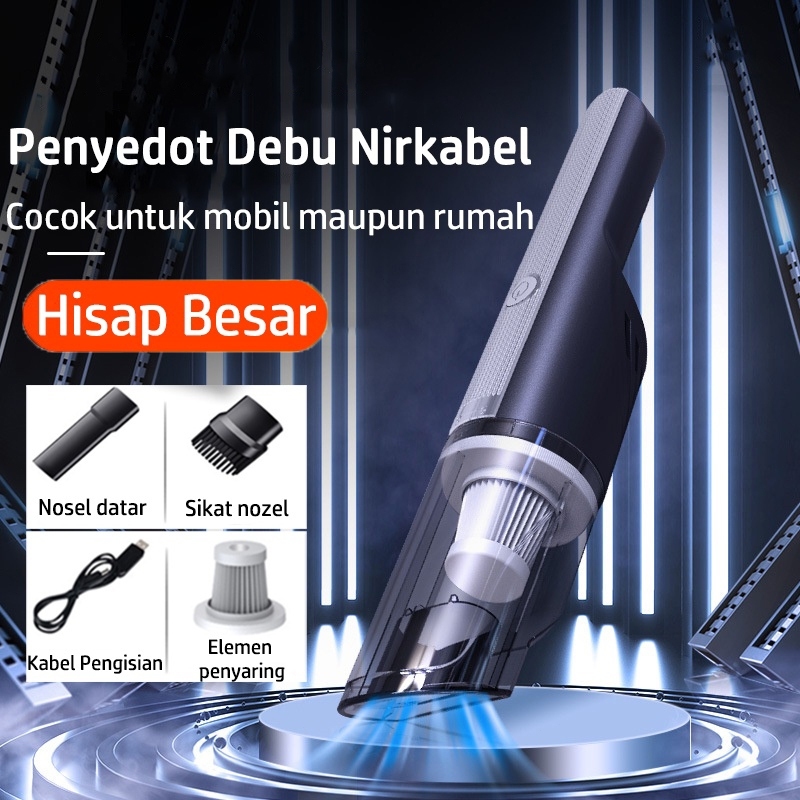 2024 Vacum Cleaner Mobil Portable Mini Penyedot Debu Vacum Cleaner Kasur Tanpa Kabel