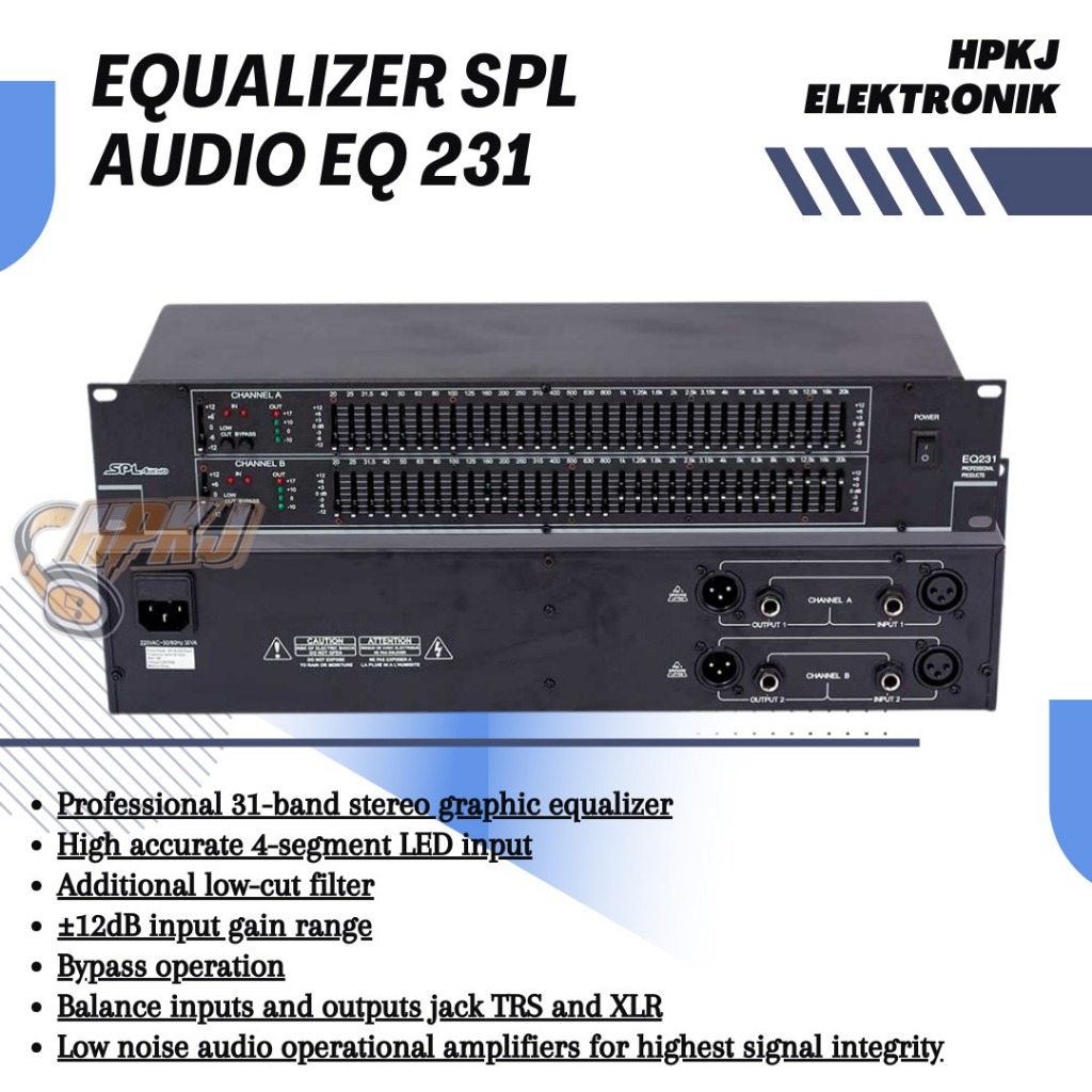 EQUALIZER SPL AUDIO EQ 231 EQUALISER SPL AUDIO EQ-231
