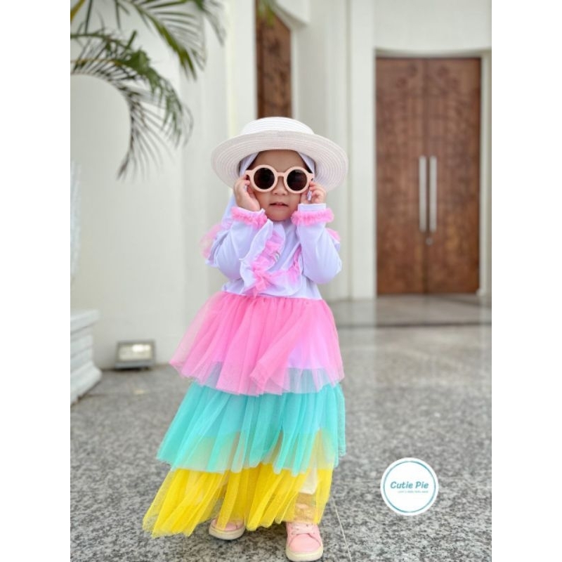 Gamis Anak Cutiepie - Ayumi Rainbow