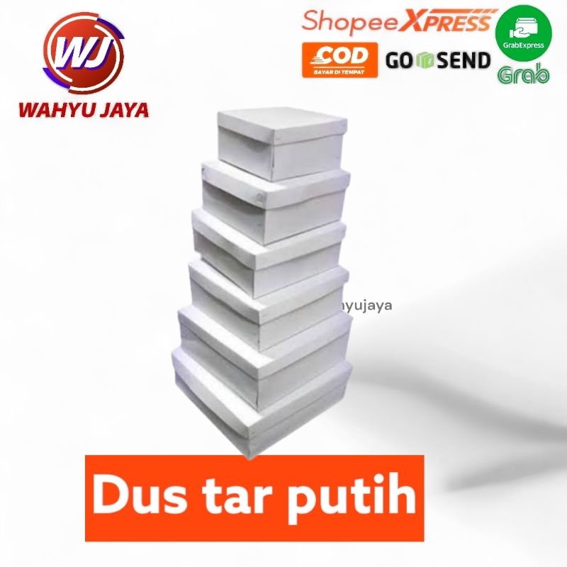 

dus tar putih ukuran 16×10/18×10/20×10/22×10/24×10/26×12/28×12/30×12 cm