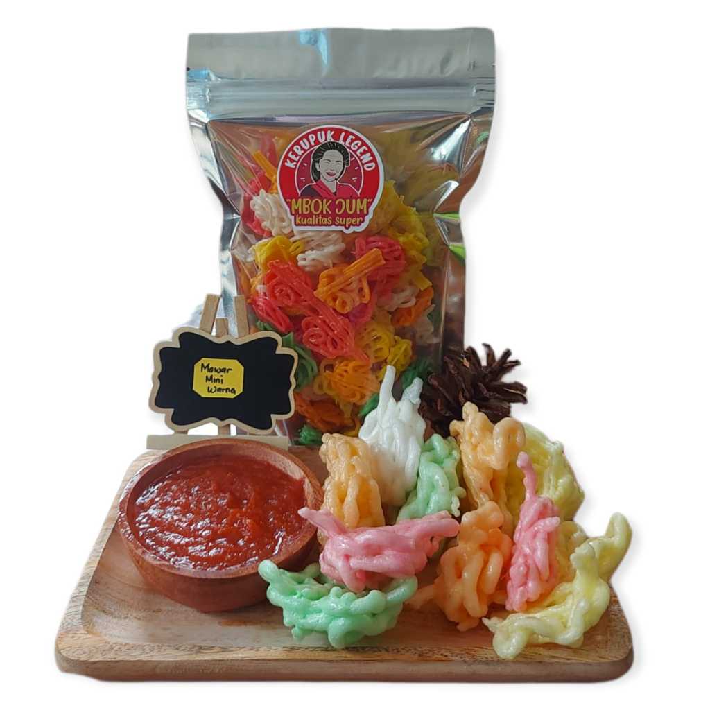 

Kerupuk Mawar Mini Warna