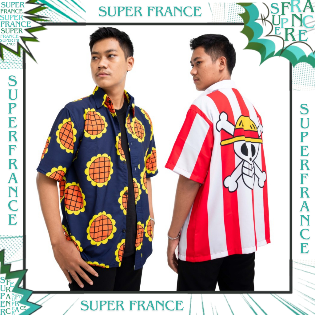 KEMEJA ONE PIECE LUFFY DRESSROSA SUIT SUNFLOWER FULLPRINT / KEMEJA ONE PIECE LUFFY SUNFLOWER  / BAJU