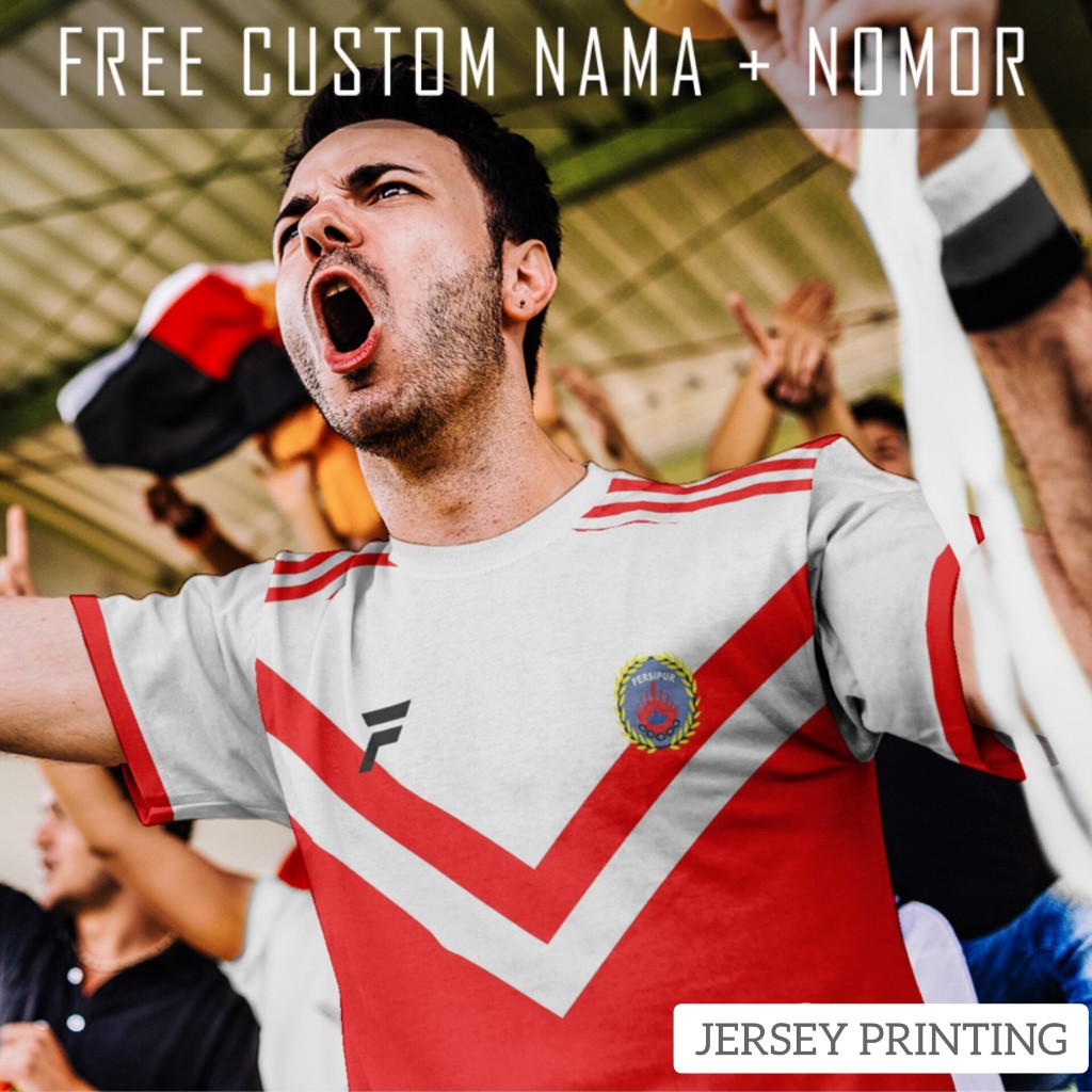 Kaos Bola Jersey Persipur Purwodadi Klub Strip Garis Baju Custom Nama dan Nomor Punggung - 381