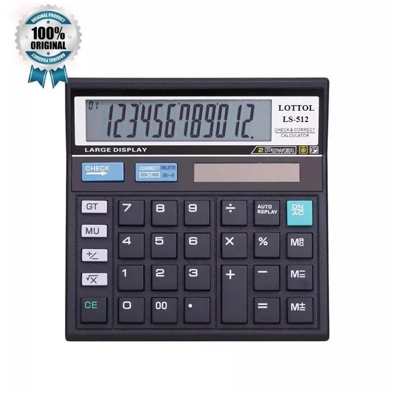 

Kalkulator 12 Digit / Calculator / Alat Hitung LS-512