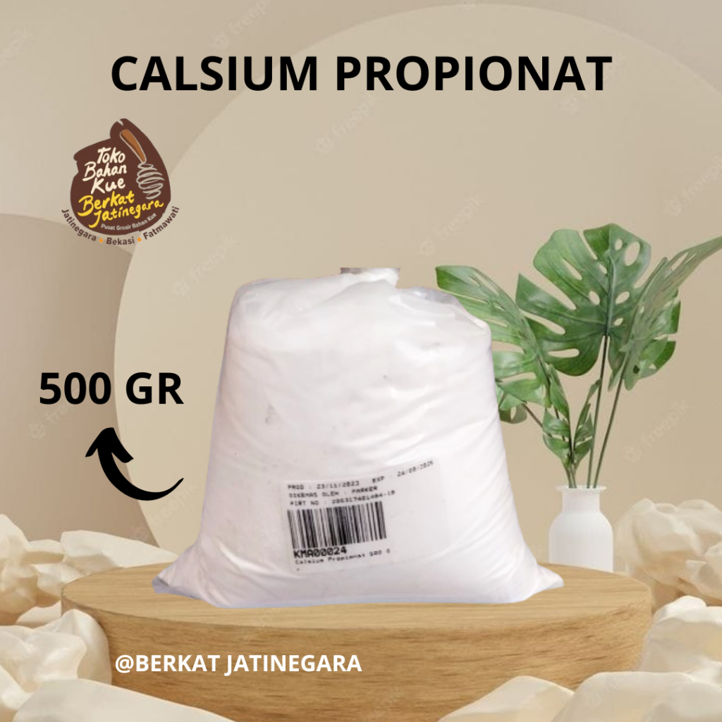 

CALSIUM PROPIONATE 500 GR / PENGAWET MAKANAN / KALSIUM PROPIONAT KEMASAN