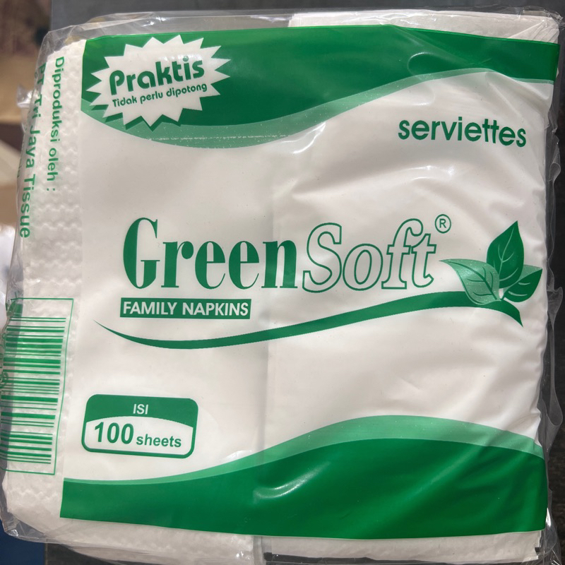 Tissue Tisu Makan / Family Napkin Green Soft