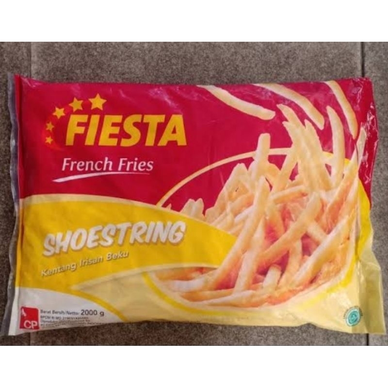 

Fiesta Kentang Goreng Shoestring / French Fries Shoestring | Berat 2000g