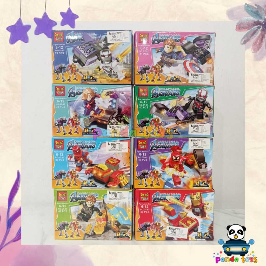 MAINAN BLOCK MARVELOUS AVANGER  8 IN 2 GT-87