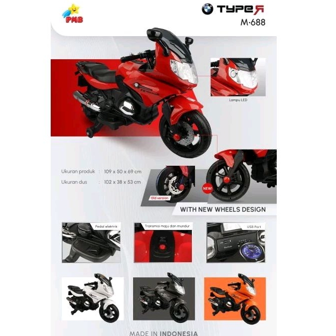 Promo Motor Aki Mainan Anak MOTOR GP series Murah
