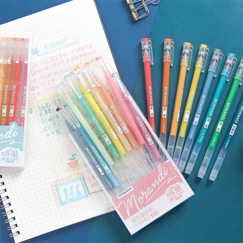 

Pulpen Gel pulpen warna pastel aestetik pulpen jurnal colorful pulpen cute set
