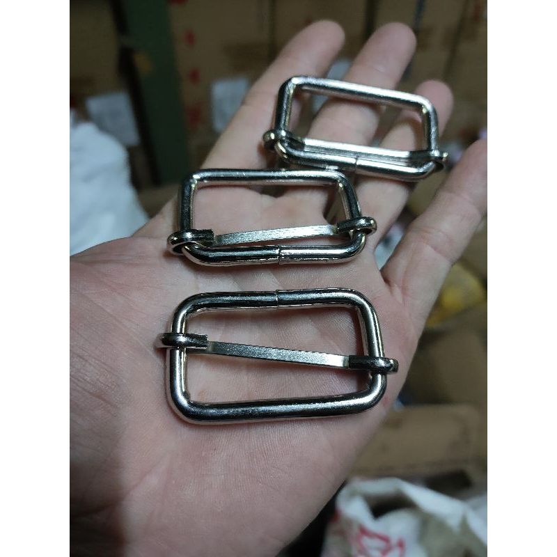RING JALAN TALI TAS 3 CM NIKEL 12 PCS.