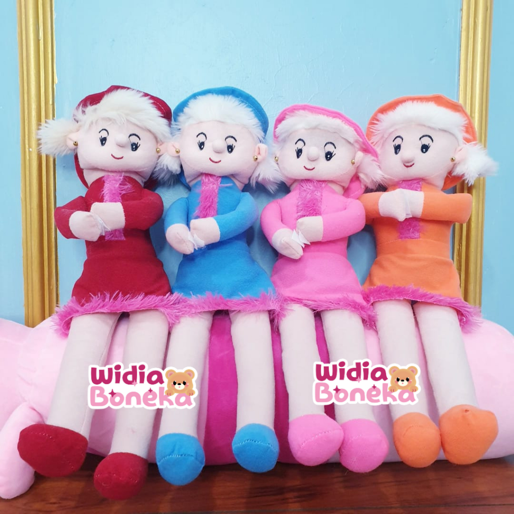 Widia Boneka anak cindy Size S 30 cm boneka orang perempuan boneka cindy kaki panjang pink ungu oran