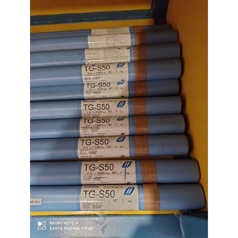 KAWAT LAS ARGON TIG BESI TGS-50  2.4MM FAMILIARC