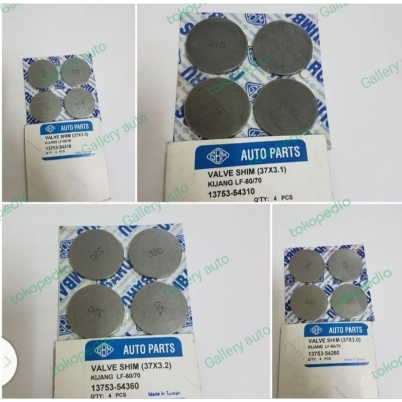 Valve Shim / Shim klep kijang diesel kijang 2L
