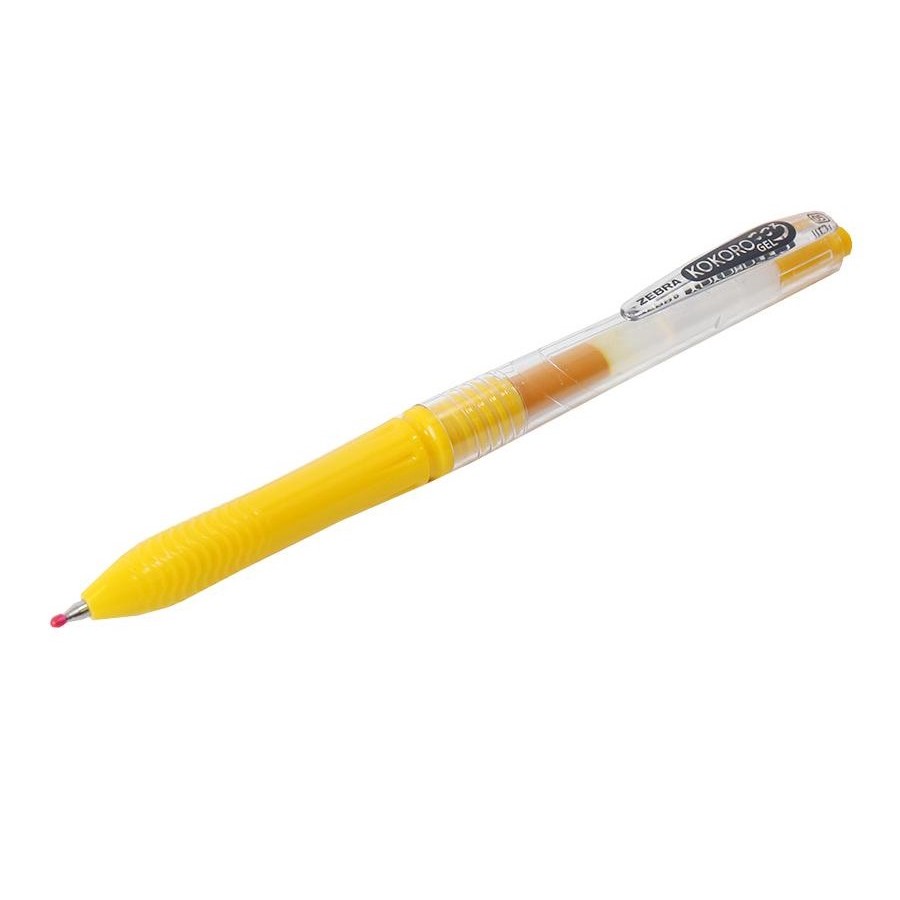 

BOLPOIN / BALLPOINT / PULPEN GEL / PEN GEL / PEN ZEBRA KOKORO YELLOW