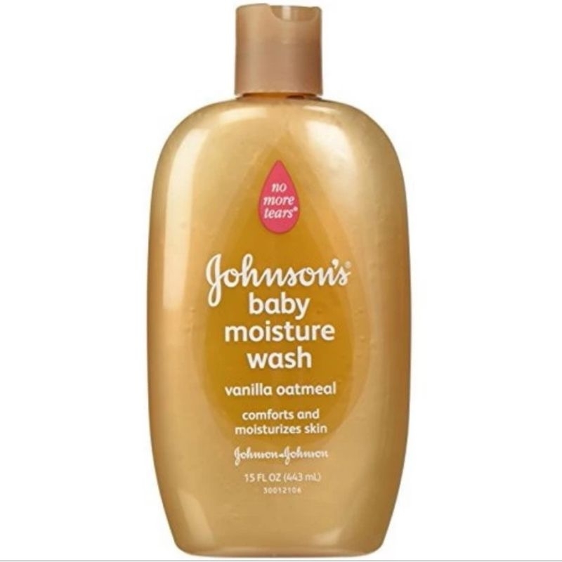 Johnson Baby Moisture Wash Body Wash Vanilla Oatmeal 443 ml Made in USA