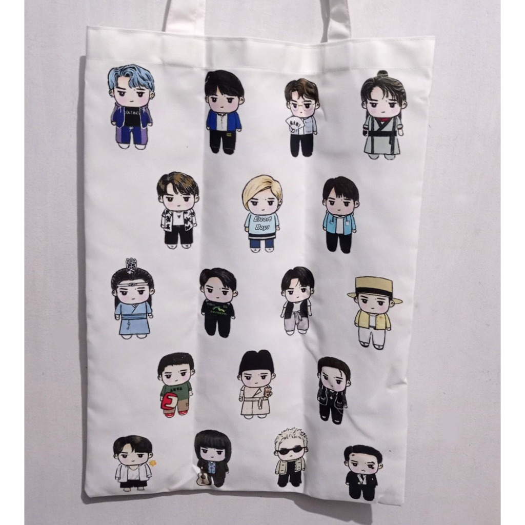 Tas belanja tote bag Wang Yibo 35 x 45 cm