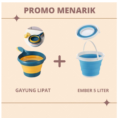 BELI EMBER GRATIS gayung /Ember lipat Portable/ ember lipat 5L