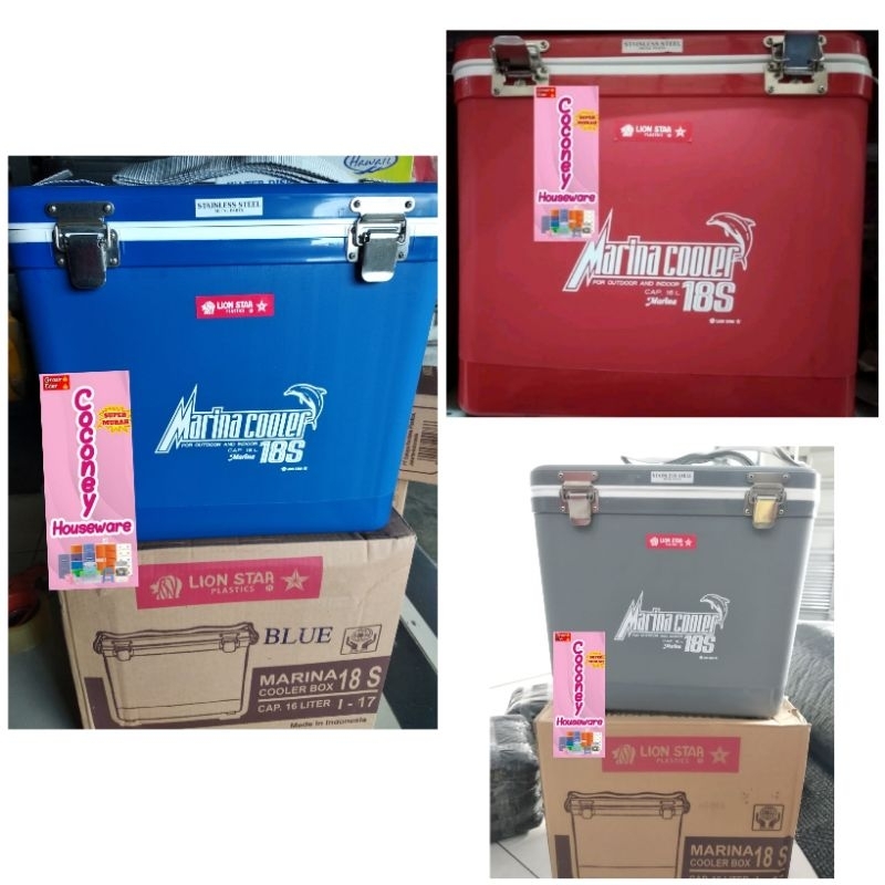 Termos Pendingin / Cooler Box / Termos Es Batu / Marina Cooler 18S Lion Star