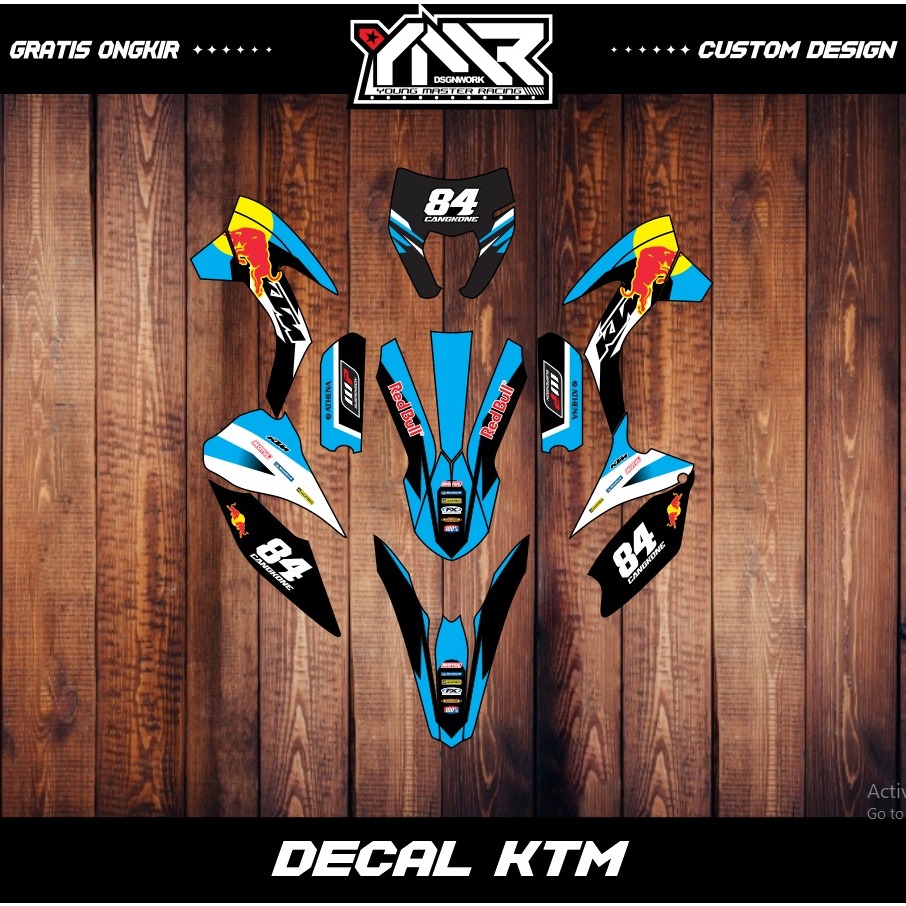Decal sticker KTM 250 2017-2022 Dekal stiker KTM 250 2017-2022 Full body A095
