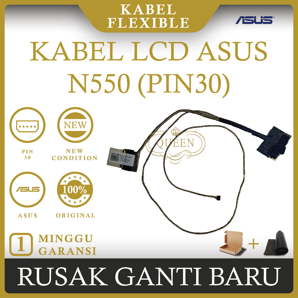 Kabel Flexible lcd Laptop Asus N550 ( PIN 30 )