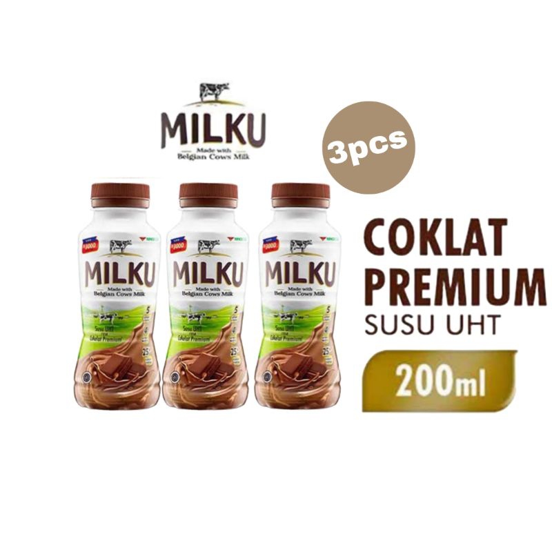 

Milku Susu UHT Belgian Cows Milk 200ml