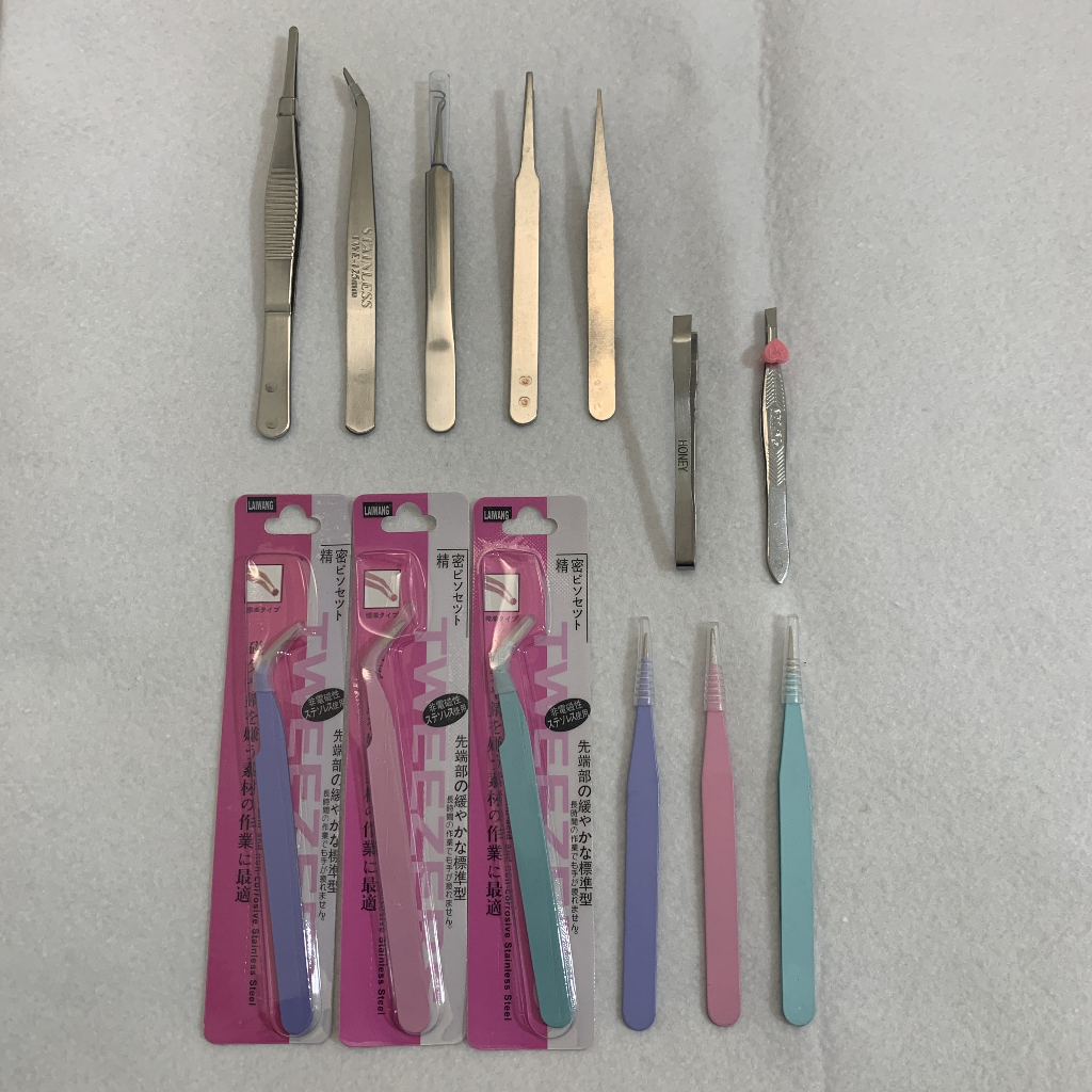 Varian Pinset Bahan Besi SATUAN Capit Stiker Komedo Rambut Uban Capitan Beauty Stuff Tools Kecantika