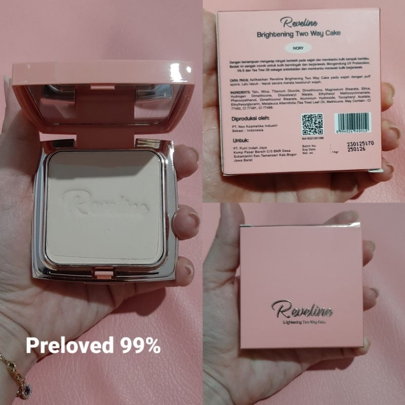Preloved Reveline Two way cake dan plump tint