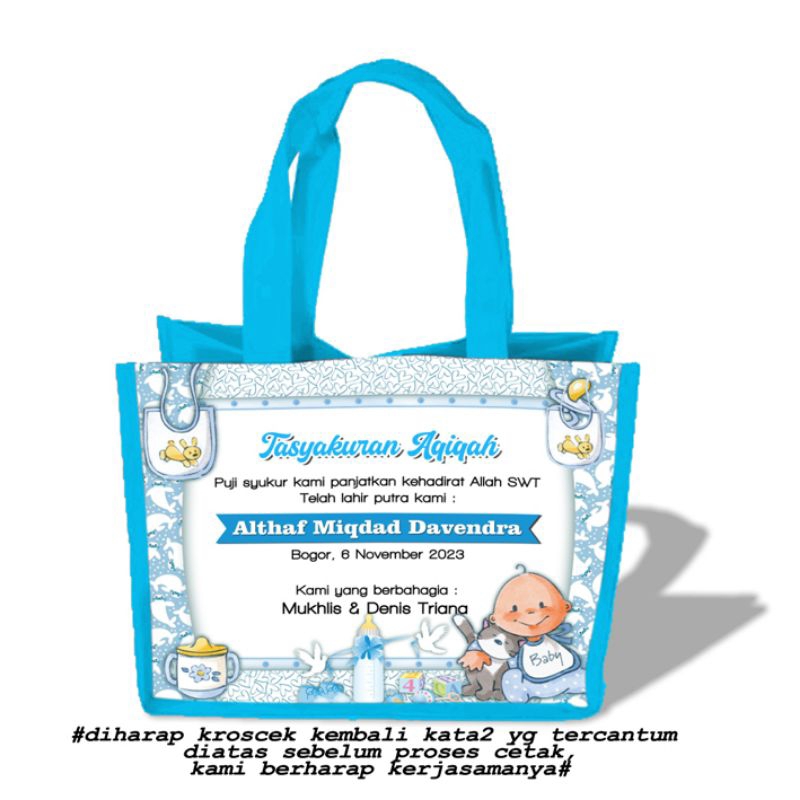 

Tas Aqiqah Tas Khitan Custom FREE DESIGN