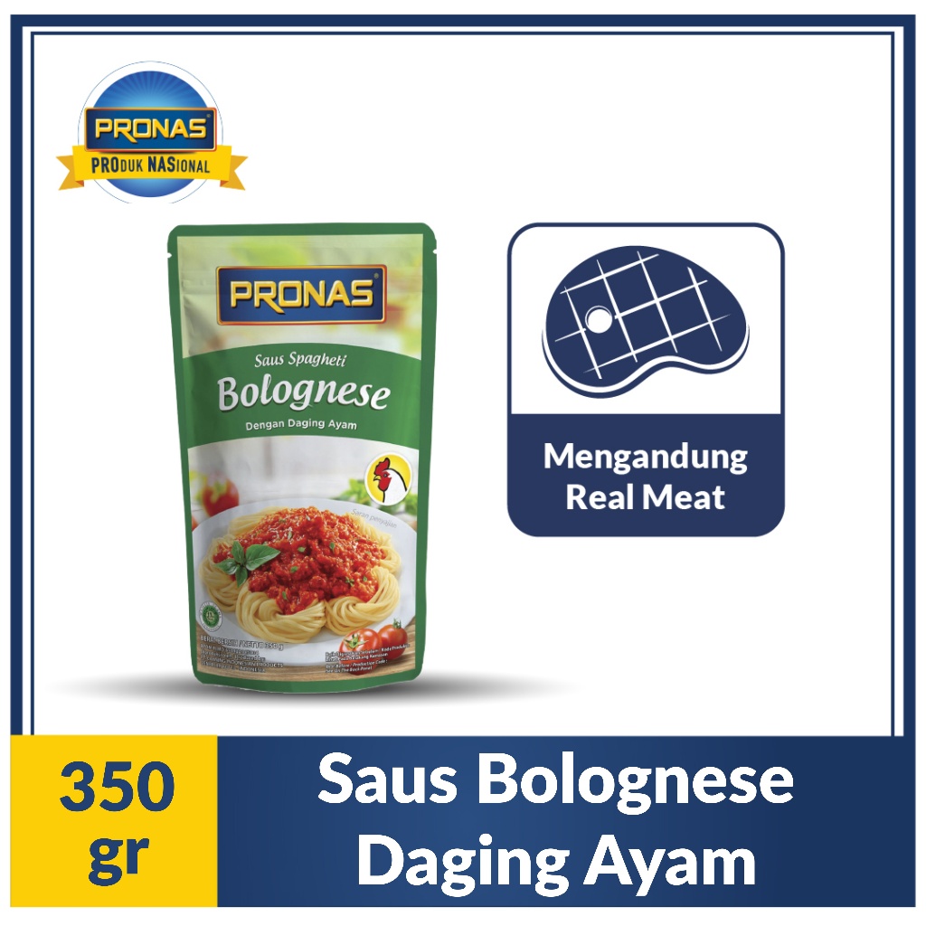 Pronas Saus Bolognais lengkap dengan Daging Ayam 350 gr