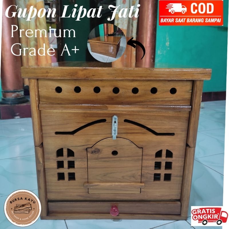 Gupon Lipat Jati Premium Grade Jumbo Vernish Custom