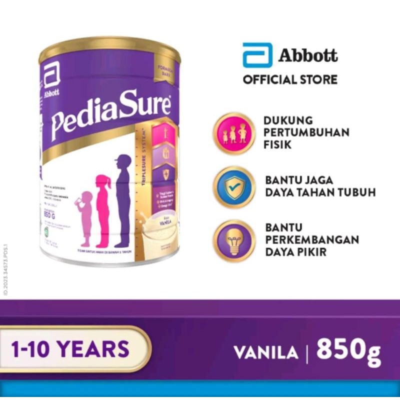 

PEDIASURE VANILA 850GR (1-10 TAHUN)- Nutrisi pertumbuhan