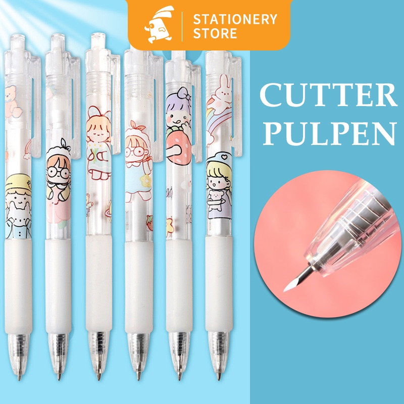 

Mini Pulpen Cutter / Pisau Mini Pisau Pemotong DIY Pisau Ukir Lucu Untuk Parcel / Kantor / Sekolah-Rabbit Stationery