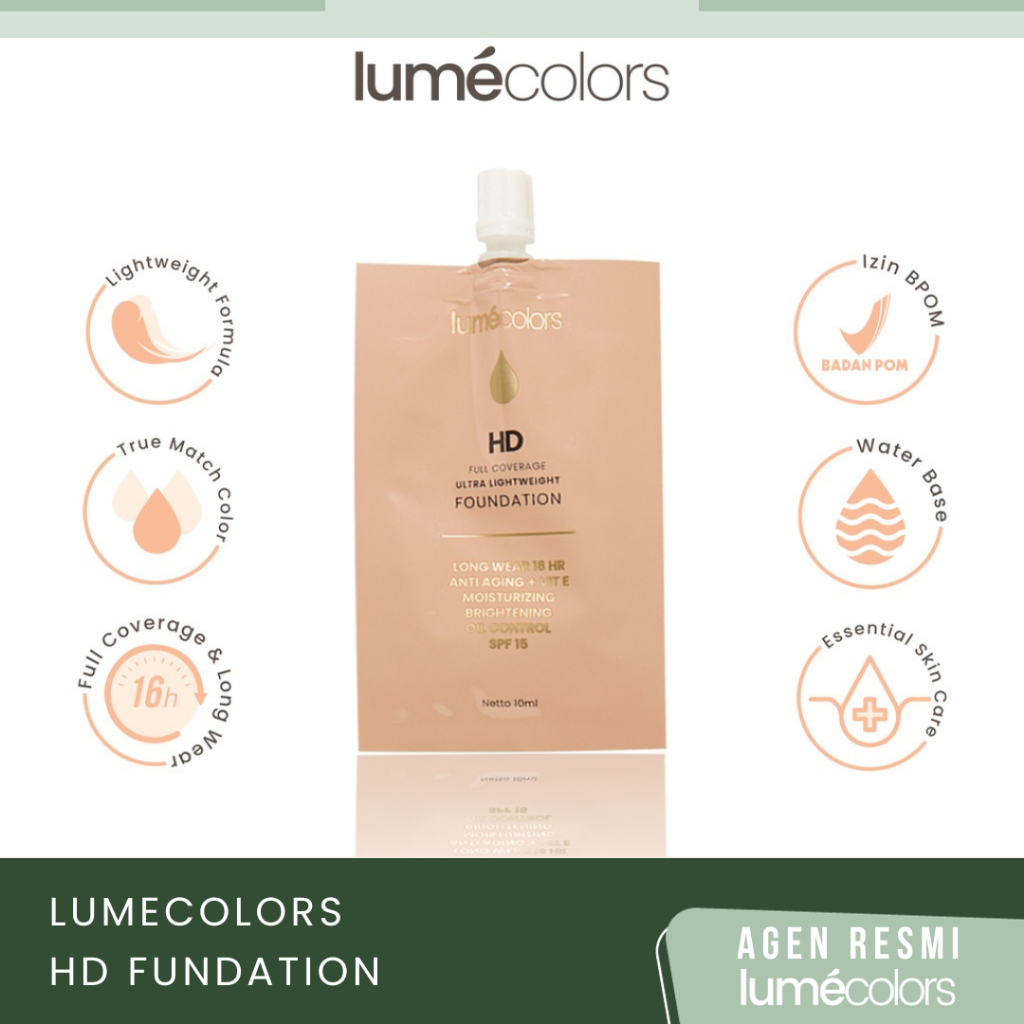 Lumecolors Foundation Full Coverage Ultra Lightweight 10ml | Lumecolors Foundation
