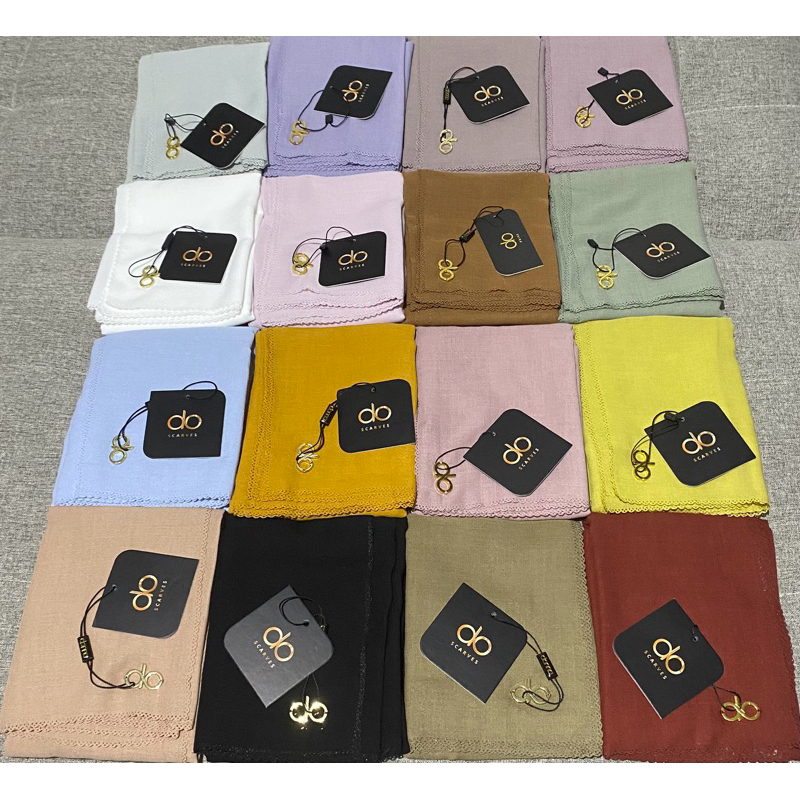 Donna Scarves - Polos Voal Scarves 'Free Paper Bag'