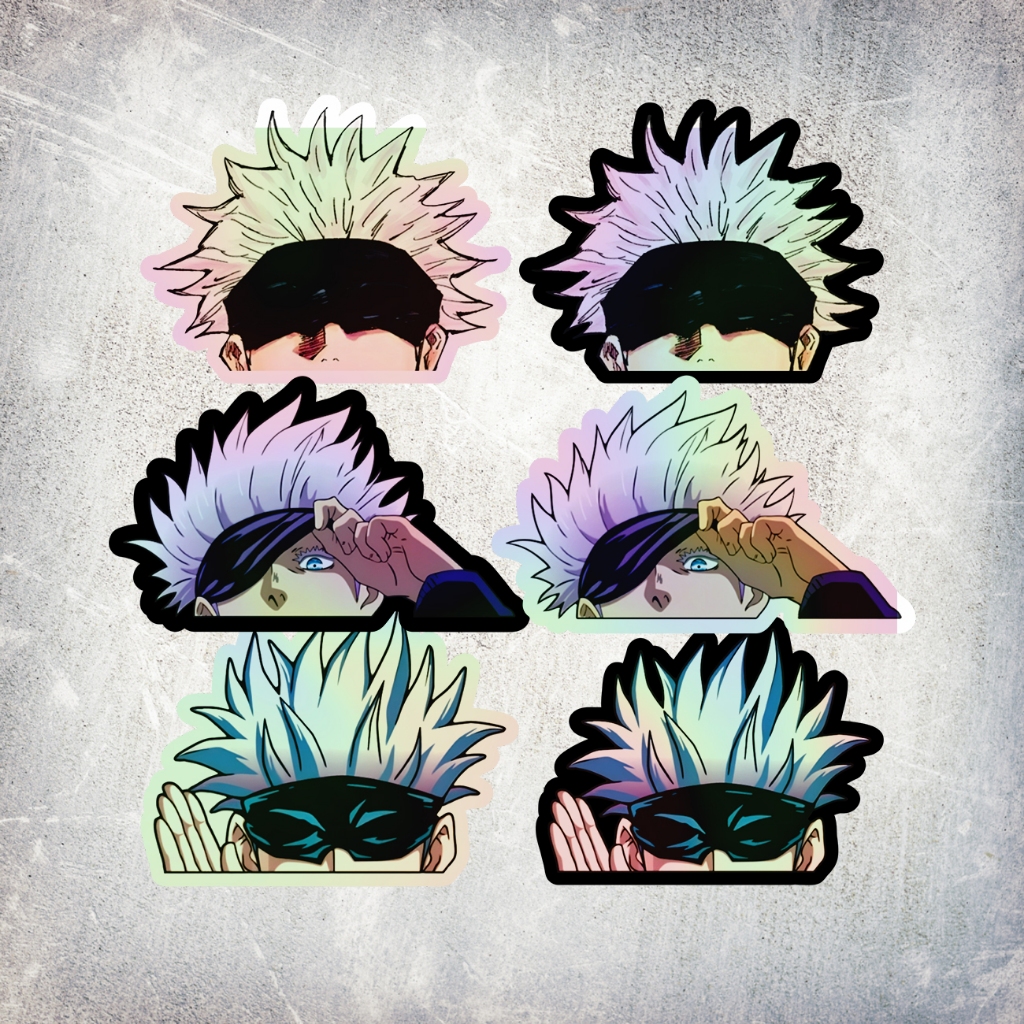 

STICKER HOLOGRAM ANIME GOJO SATORU JUJUTSU KAISEN