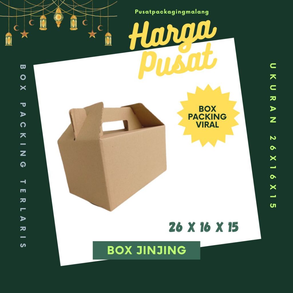 

Kardus Jinjing 26x16x15 Gable Box Dus Parcel Parcking Buah Hampers Kemasan Idul fitri