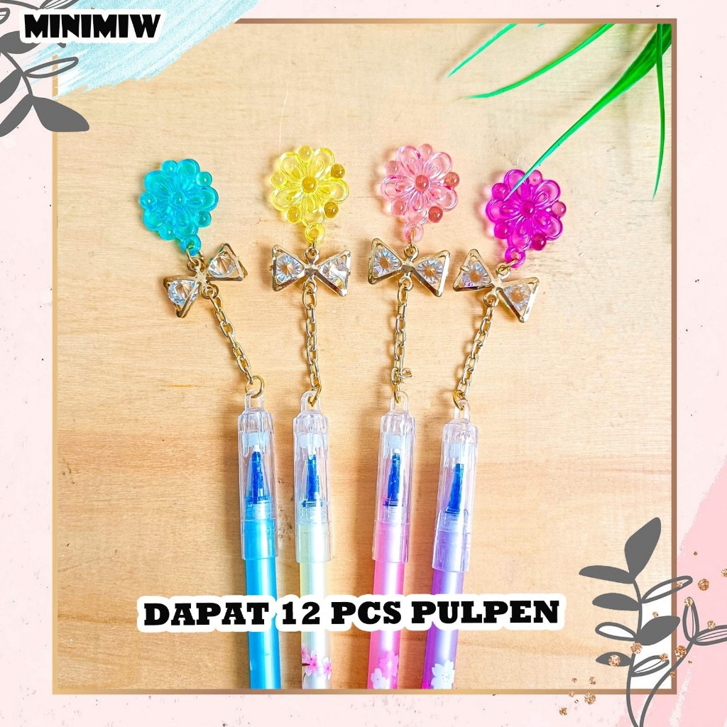 

SELUSIN (12 PCS) PULPEN BUNGA MELATI FLOWER PEN GANTUNGAN TINTA GEL BOLPOIN SOUVENIR ANAK SUVENIR KADO PORTABLE MURAH TERMURAH COD
