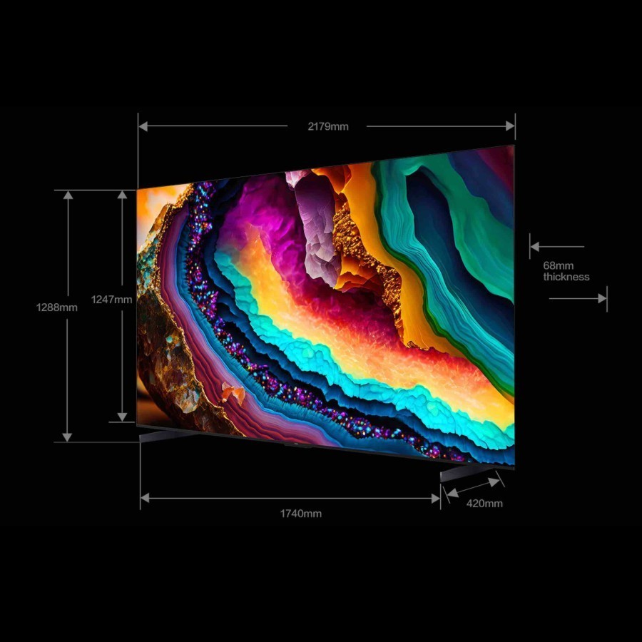 TCL 98P745 Smart G*oogle TV Android TV Game Master Pro 2.0 4K Ultra HD UHD 98 