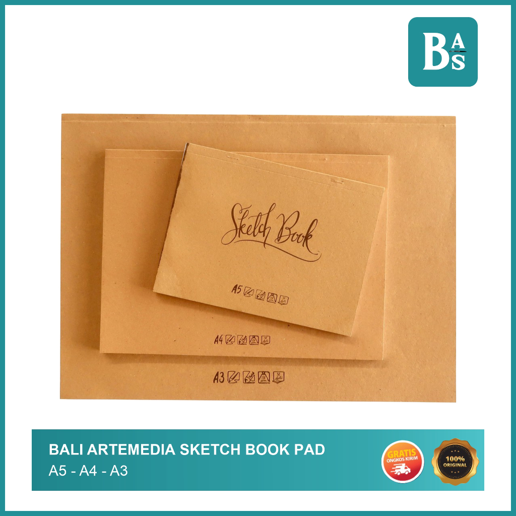 

Bali Artemedia Sketch Book Pad A5 - A4 - A3 / Buku Sketsa Gambar / Sketching Sketch Book