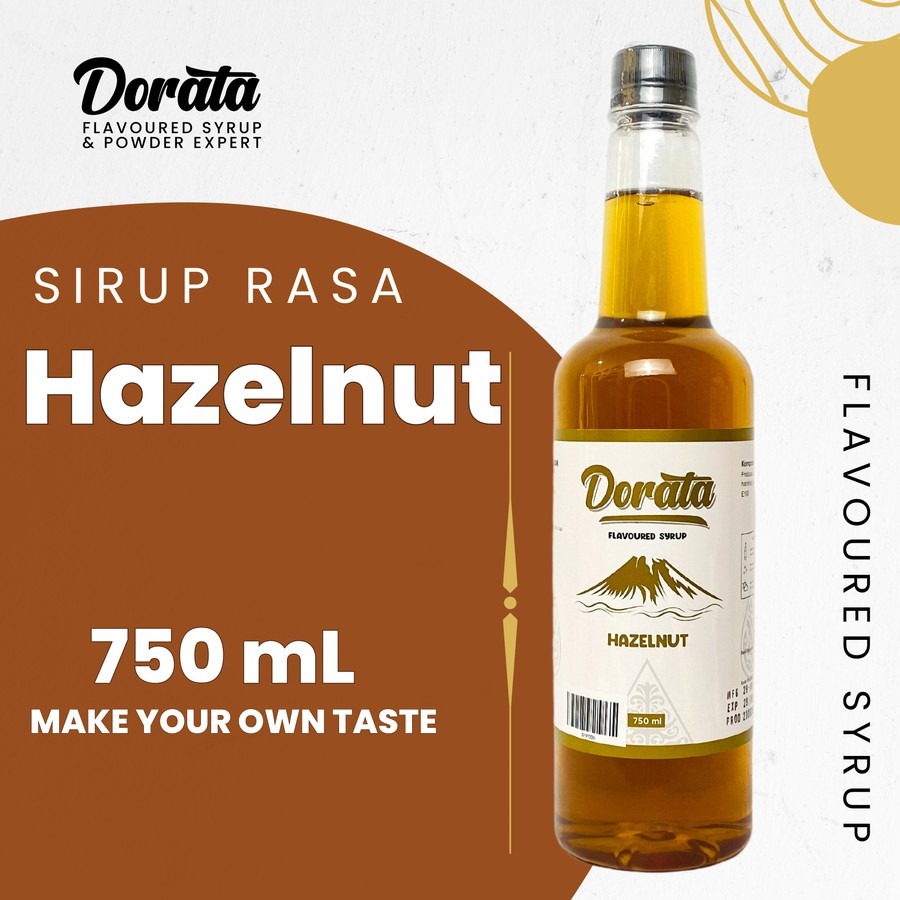 

DORATA HAZELNUT SYRUP 750ML, CAMPURAN MINUMAN KAFE PREMIUM DLL