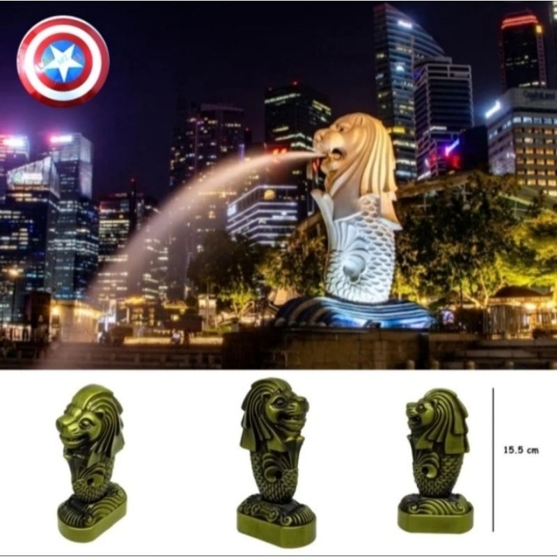 Miniatur Merlion Singapore / Pajangan Merlion Singapore