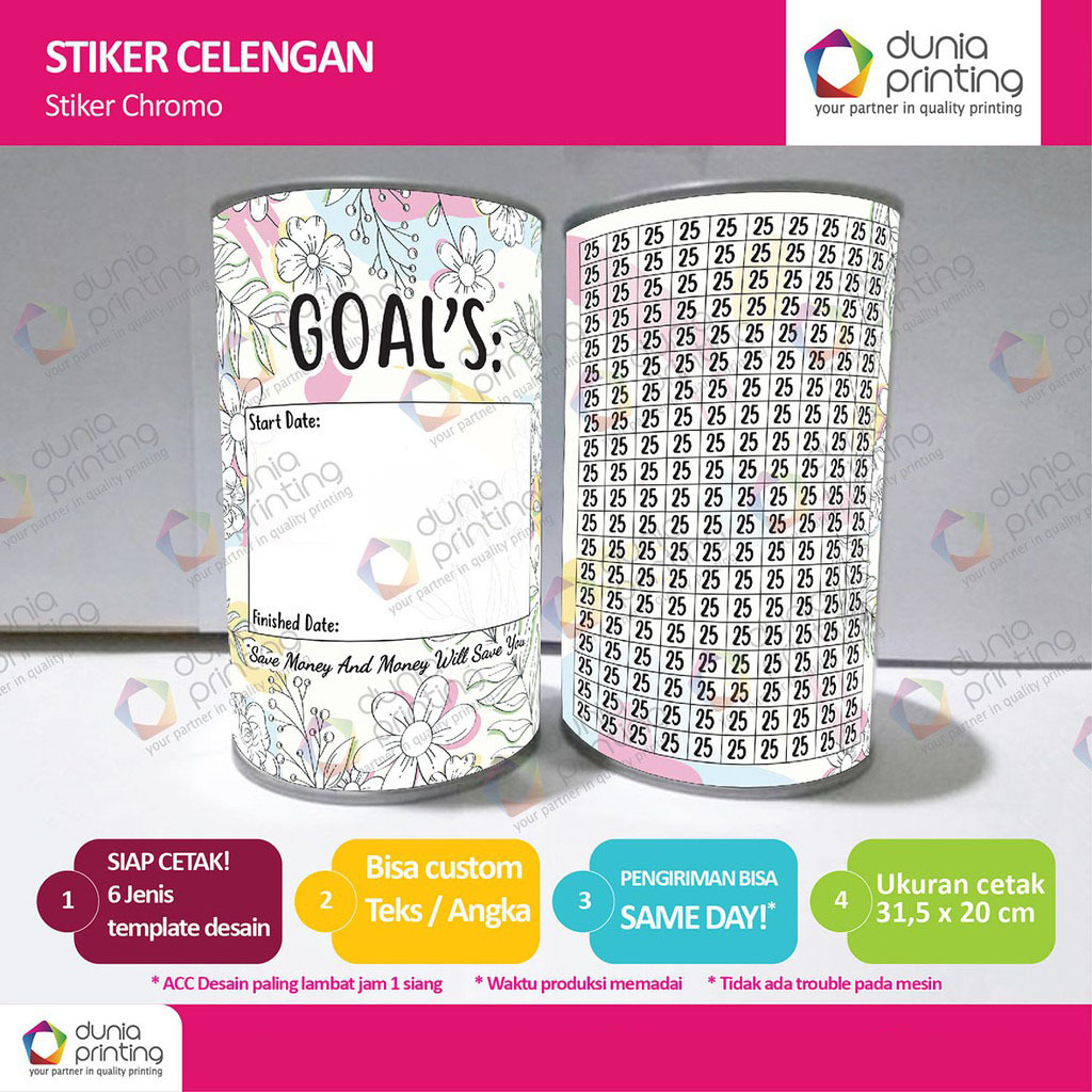 

STIKER CELENGAN -(stiker Only) ukuran 31.5 x 20 cm EKONOMIS