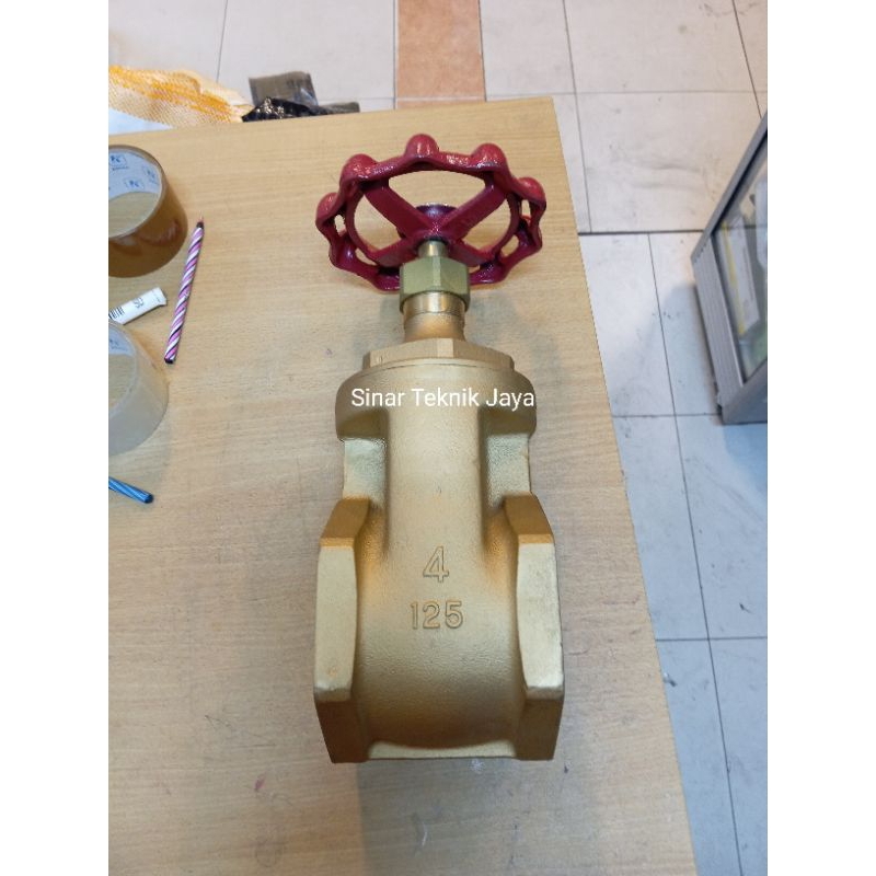 gate valve kitz 4" kuningan kran putar 4" kitz