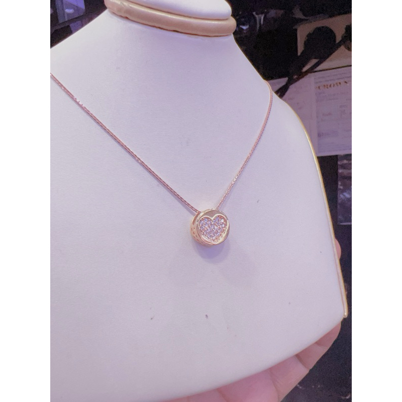KALUNG FASHION SATU SET LIONTIN LOVE BULAT 3.8Gram ROSE GOLD