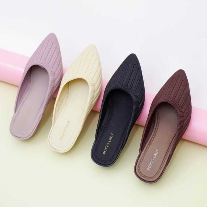 Sepatu porto DTA slop jinjit wanita / sepatu sandal slop jinjit