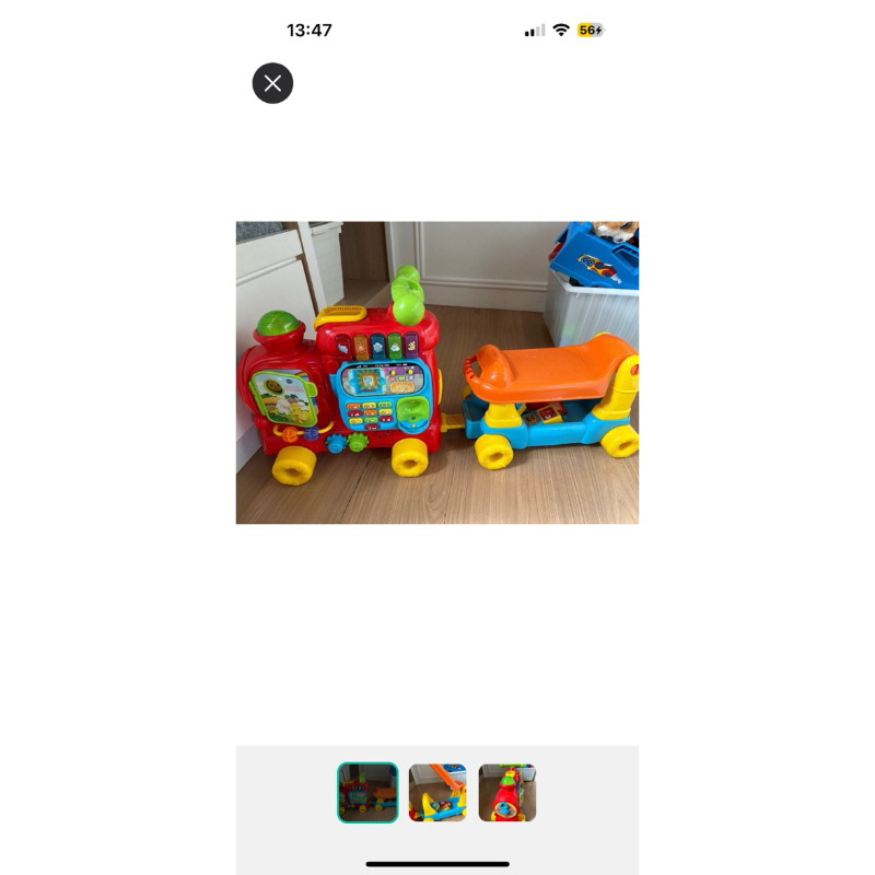 vtech train preloved