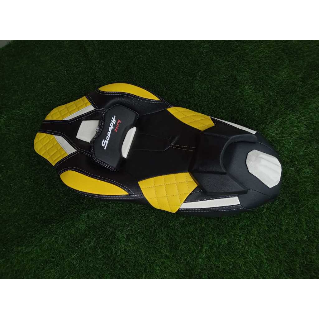 Jok scoopy model cobra kulit mbtech-jok custom kulit mbtech motor scoopy