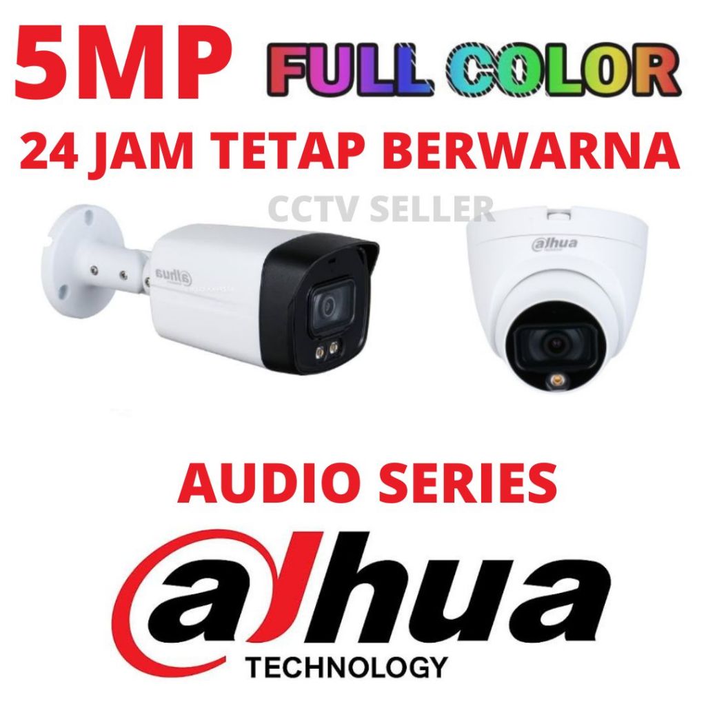CAMERA CCTV DAHUA COLORVU 5MP AUDIO FULLCOLOR