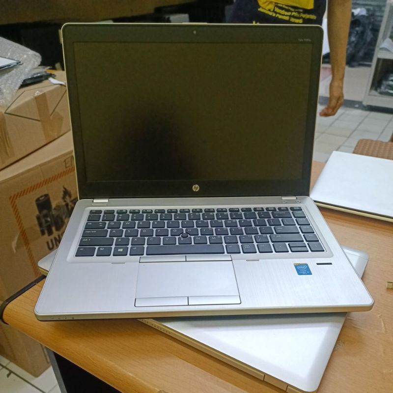laptop slim hp folio 9470m 9480m intel i5  i7 ram 8gb  SSD 256gb windows 10+ aplikasi siap pakai